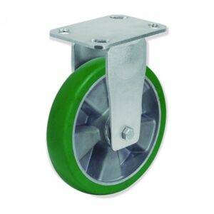 Rueda fija poliuretano Gayner diametro 200 mm. QPF6 200 AEBB5 codigo 36-845