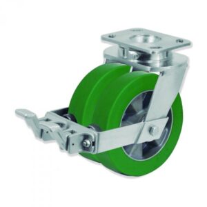 Rueda giratoria poliuretano Gayner diametro 160 mm. QDPG6 160 AEB5-FS codigo 36-944/4-FS