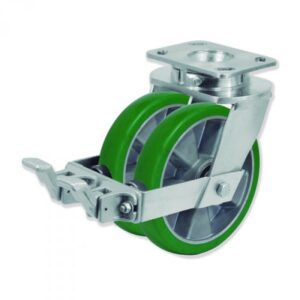 Rueda fija poliuretano Gayner diametro 200 mm. QDPF6 200 AEBB5 codigo 36-945 - Imagen 1