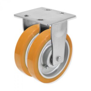 Rueda fija poliuretano Gayner diametro 200 mm. QDPF6 200 HPB6 codigo 36-957