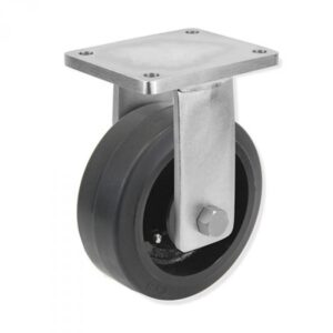 Rueda fija goma Gayner diametro 200 mm. QPF8 200 HGB8 codigo 38-155