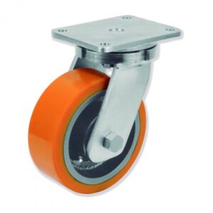 Rueda giratoria poliuretano Gayner diametro 250 mm. QPG8 250 HPB8 codigo 38-168
