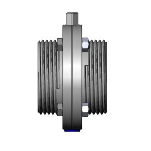 Valvula de mariposa A480 DIN macho-macho Inoxpa A-316L DN-25 VMQ FDA (silicona) sin maneta