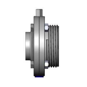 Valvula de mariposa A480 DIN macho-soldar Inoxpa A-304L DN-50 FPM FDA sin maneta