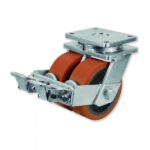 Rueda giratoria vulkollan Gayner diametro 200 mm. UDPG8 200 HVB8-FS codigo 38-512-FS