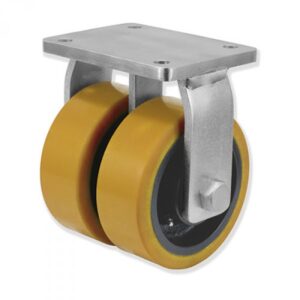 Rueda fija poliuretano Gayner diametro 400 mm. UDPF8 400 HPB8 codigo 38-541