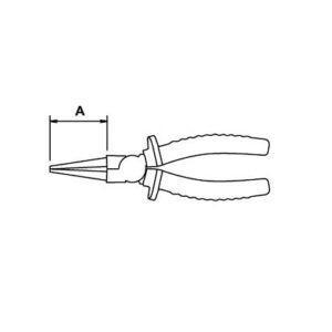 Alicate boca redonda Ega Master 160 mm. Titacrom® Bimat codigo 62338 - Imagen 3