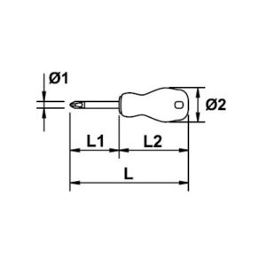 Destornillador carrocero Ega Master Pozidriv PZ-1 Rotork codigo 67191 - Imagen 4