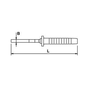Alicate boca plana Ega Master 160 mm. Titacrom® Bimat 1000 V. codigo 76589 - Imagen 3