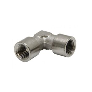 Codo hembra-hembra laton niquelado 1/4" - Imagen 1