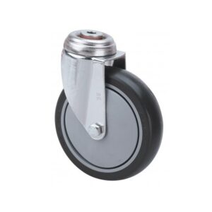Rueda goma giratoria  Alex diametro 100 mm. modelo 2-4605