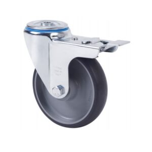 Rueda goma giratoria con freno Alex diametro 100 mm. modelo 2-4574 - Imagen 1