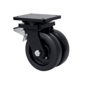 Rueda goma giratoria con freno Alex diametro 200 mm. modelo 2-3808