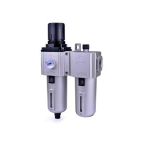 Grupo filtraje Airtac serie 5 micras diametro 1/2" mm. carrera con manometro mm. fijo codigo GAFC40015SWG