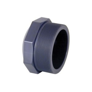Tapon PVC rosca macho 1-1/2" PN-10 - Imagen 1