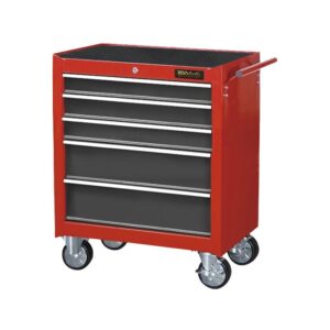 Armario carro de herramientas Ega Master 5 cajones rojo codigo 51674