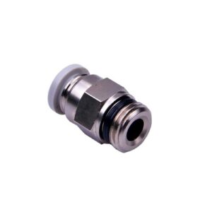 Racor union recto macho cilindrico-tubo Airtac D-10 1/4"G gris codigo GPC1002 - Imagen 1
