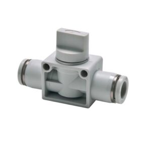 Valvula manual de cierre 2 vias Airtac D-12  gris codigo GPHV12B