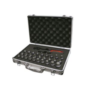 Juego de llaves de vaso 1/2" con punta atornilladora Ega Master 30 piezas codigo 58721