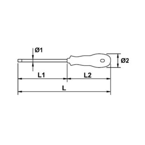 Destornillador Robertson Ega Master 4 x 100 mm. Mastertork codigo 66530 - Imagen 3
