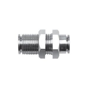 Racor recto pasamuros laton tubo tubo D-12 EMM 12