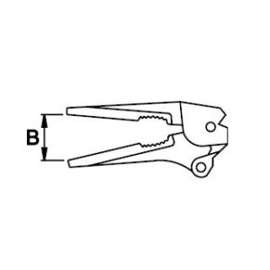 Tenaza grip de bocas largas Ega Master 8,5"  codigo 62486 - Imagen 4