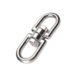 Grillete giratorio acero inoxidable A-4 5x50 mm.