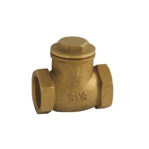 Valvula de retencion a clapeta con rosca 1-1/2" laton