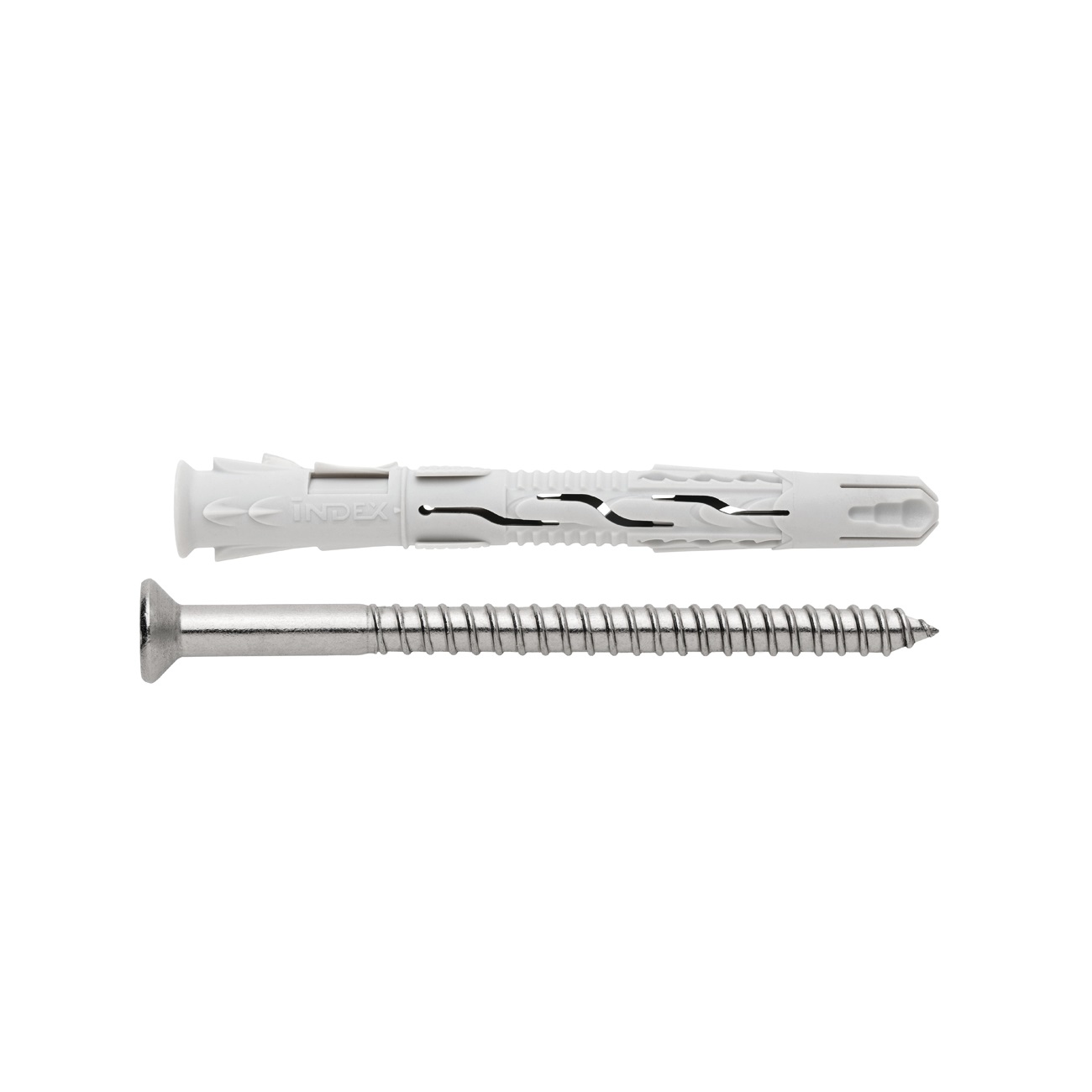 Taco de nylon inoxidable A4 cabeza avellanada Index 10 x 140 D-10 TNXA410140