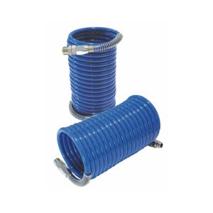 Espiral de tubo poliamida PA12 azul rosca 1/4" 6x8 10 metros