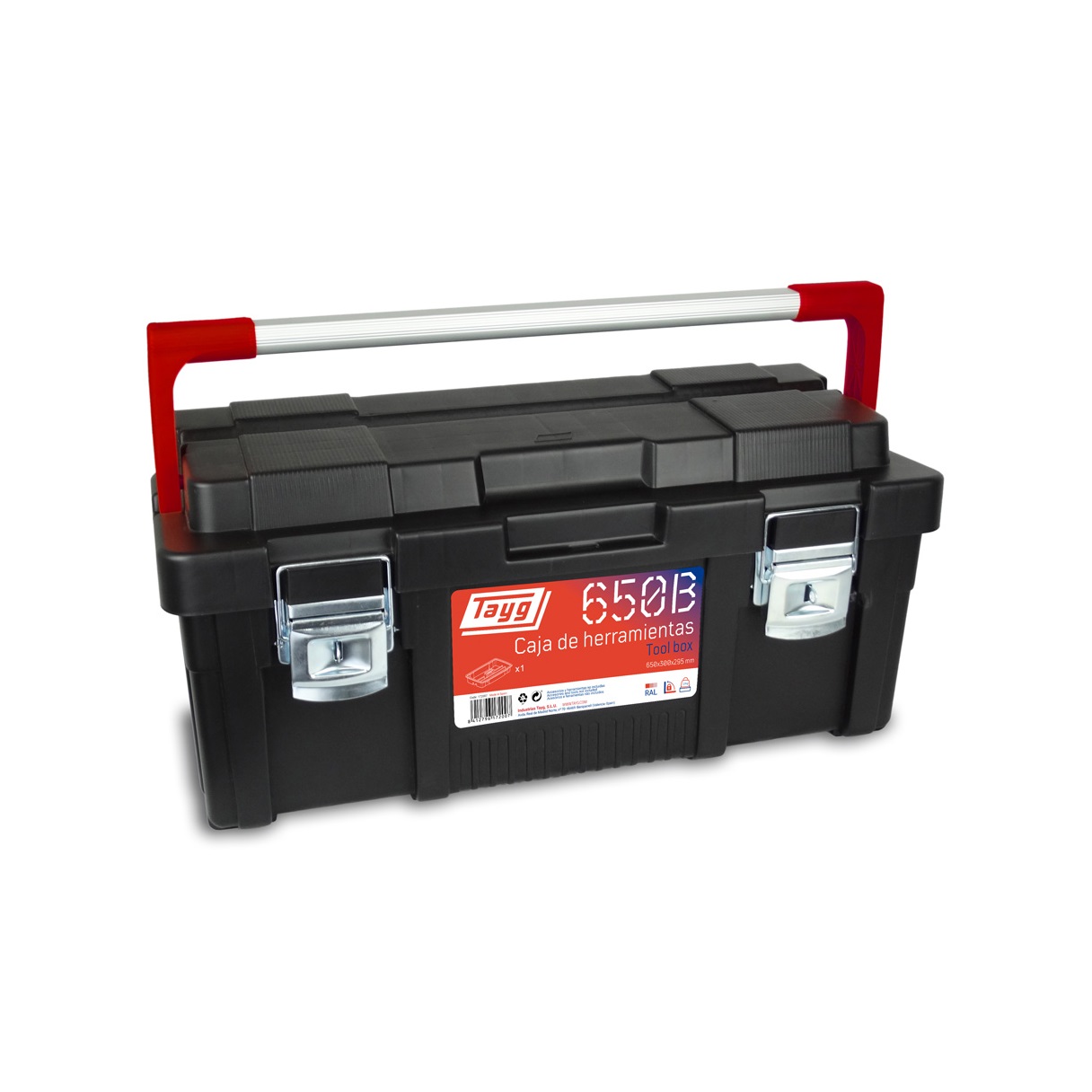 Caja de herramientas Tayg 650 x 300 x 295 mm. nº 650B codigo 172007 Caja de herramientas Tayg 650 x 300 x 295 mm. nº 650B codigo 172007