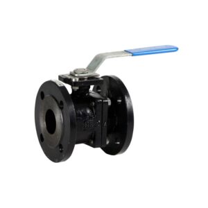 Valvula de esfera 2 piezas acero carbono bola a/inox. con bridas DN-25 PN-16