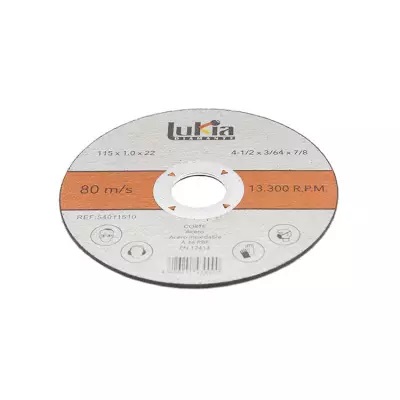 Disco de corte para metal Lukia A 46 RBF 180 x 1,6 mm.