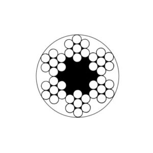 Carrete cable de acero galvanizado 6 x 7 + 1 (recubierto PVC) 4x6 mm. 25 metros - Imagen 2