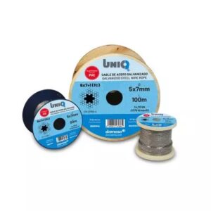 CABLE DE ACERO GALVANIZADO 6 x 7 + 1 (FC) RECUBIERTO PVC