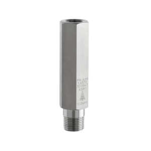 Tubo sifon Wika 910.15 A-316Ti Forma compacta G 1/2" B macho G 1/2" LH-RH union codigo 14114184
