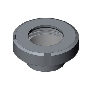 Mirilla plana DIN soldar Inoxpa A-316L DN-32 EPDM FDA borosilicato