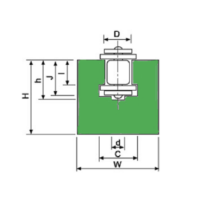 Perfil guia para cadena de rodillos simple 32B-1 tipo MGH-9 paso 2" - Imagen 3