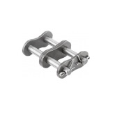 Union recta cadena doble 28B-2 acero inoxidable paso 1-3/4"