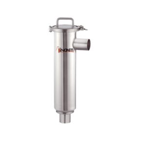 Filtro de escuadra DIN clamp-clamp Inoxpa A-316L DN-100 EPDM FDA sin tamiz