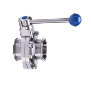 Valvula de mariposa OD clamp-clamp Inoxpa A-316L DN-1-1/2" sin maneta EPDM FDA