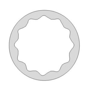 Llave de vaso 1/2" Ega Master 25 mm. serie larga antichispa Al-Bron (12 cantos) codigo 35123 - Imagen 2