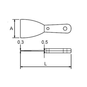 Espatula mango madera Ega Master 75x200 mm. antichispa Cu-Be codigo 36040 - Imagen 2