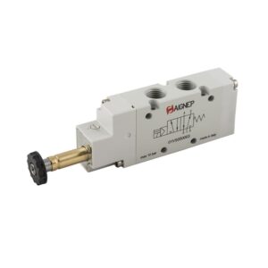 Electrovalvula monoestable Aignep 5/2 1/4" retorno neumatico 01VS450003 - Imagen 1