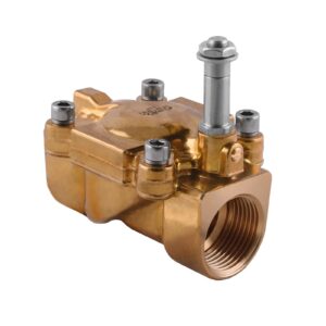 Electrovalvula Aignep servoaccionada 2/2 N.C. 1/4" laton EPDM 10 mm. 04F03110EH