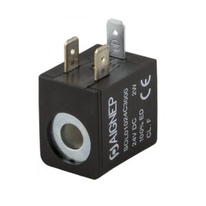 Bobina talla 22 Aignep 9 mm. 24 V. DC. 2 W. SOL01024C3000
