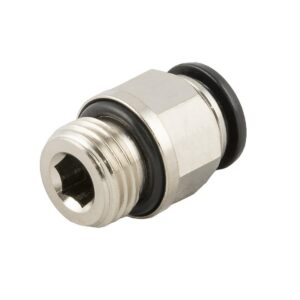 Racor recto cilindrico macho con torica D-8 M12X1,5 Aignep codigo 50020N 8 M12X1,5