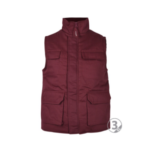 Chaleco cremallera central multibolsillo granate Denver talla M