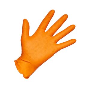 Guante reutilizable extrafuerte de nitrilo super-diamantado talla 9 (caja 50 uds.)
