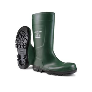 Bota de agua verde de seguridad Dunlop (S5) PVC/Nitrilo caña alta NB2KL01V talla 41